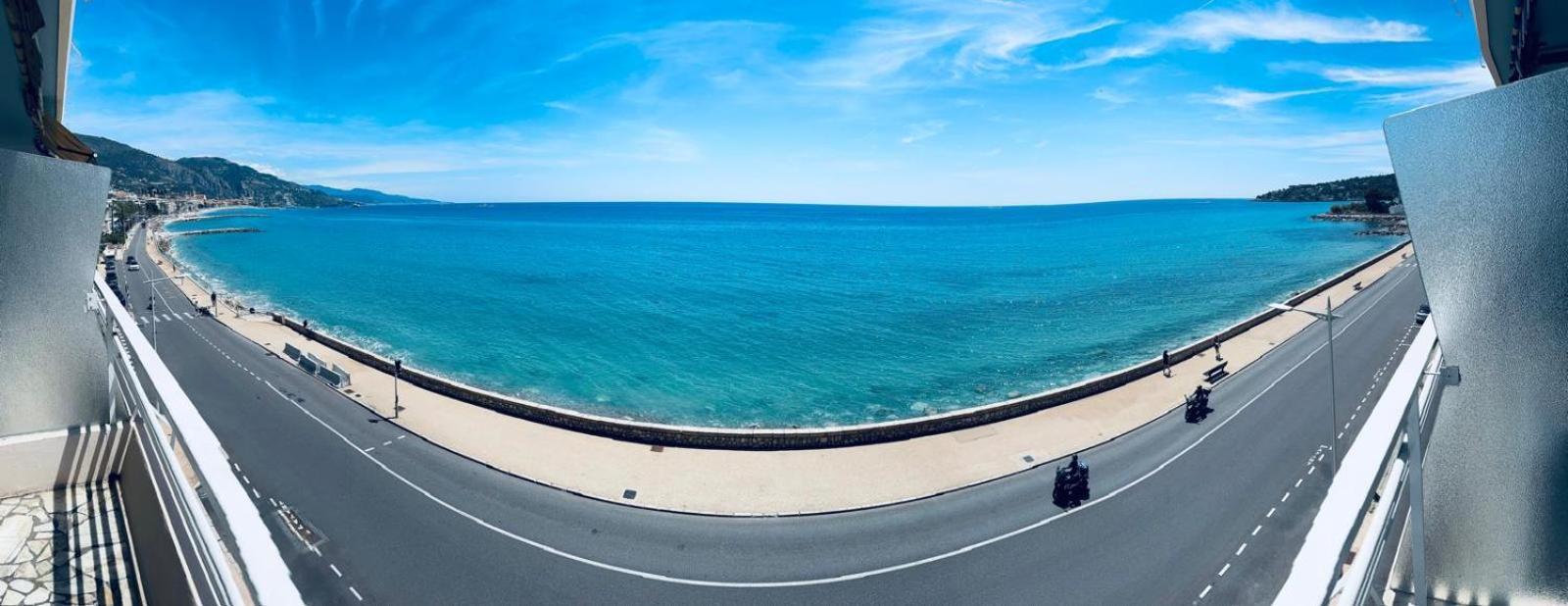 Appartement Casa Sud Menton - Bord De Mer - Vue Mer Panoramique Plage Promenade En Bas - Terrasse - Wifi - Appt Entierement Renove Menton